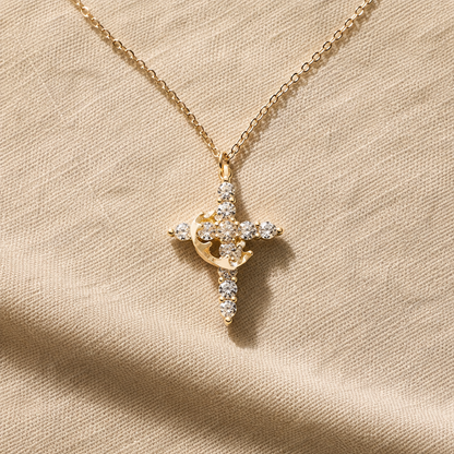 Crown Cross Necklace