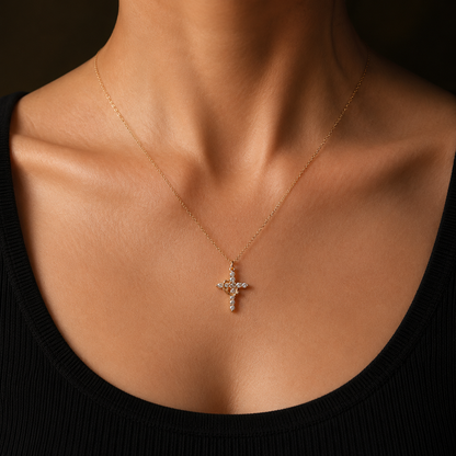 Crown Cross Necklace