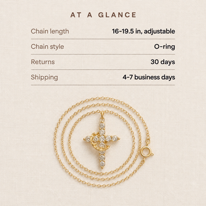 Crown Cross Necklace