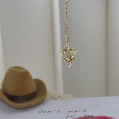 Crown Cross Necklace